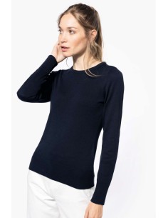 K-KA968-LADIES' CREW NECK JUMPER 2